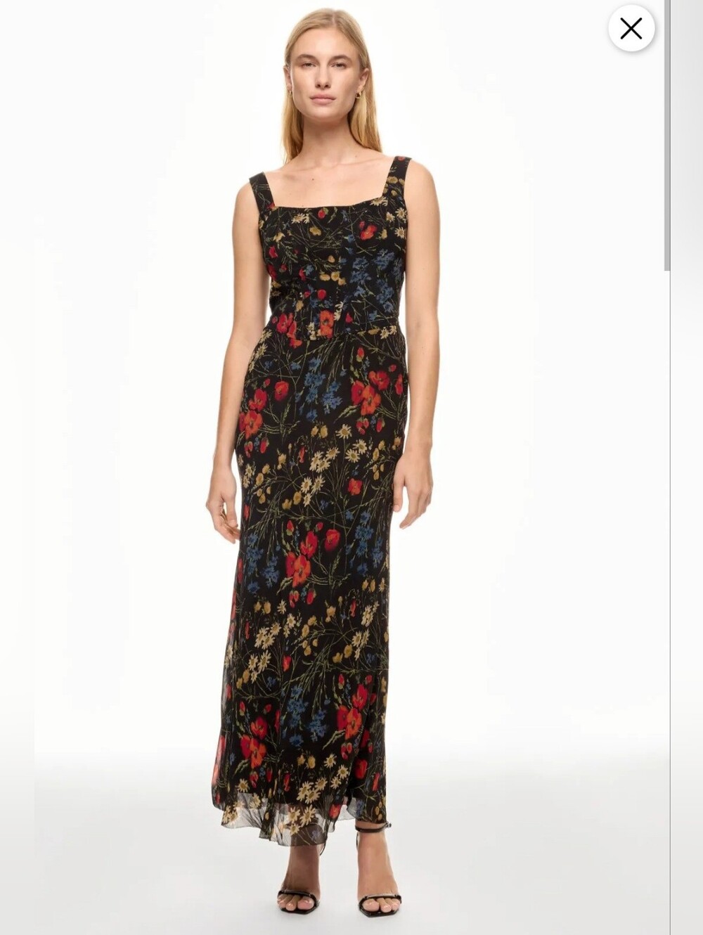 POLO RALPH LAUREN FLORAL CORSET CHIFFON MAXI DRESS SIZE 16 MSRP $398